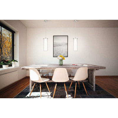 Catlett 1 - Light Chrome Cylinder Pendant