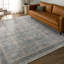 Tapis bleu / taupe Brinson-1628690