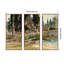 «Cypress Trees at San Vigilio Lake Garda» par John Singer Sargent, ensemble de 3 toiles encadrées par Nostalgia