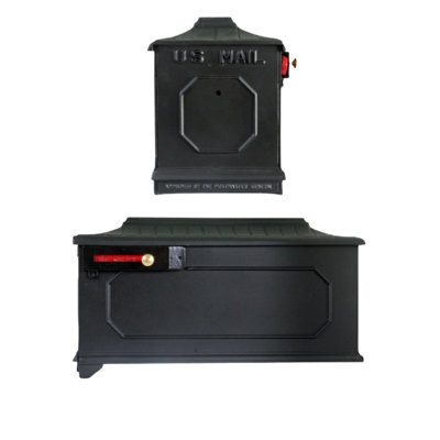 Cast Aluminum Post Mounted Mailbox
