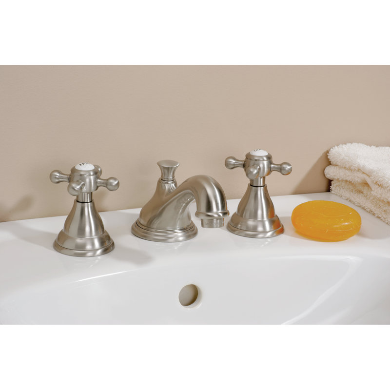 2-handle Bathroom Faucet with Drain Assembly