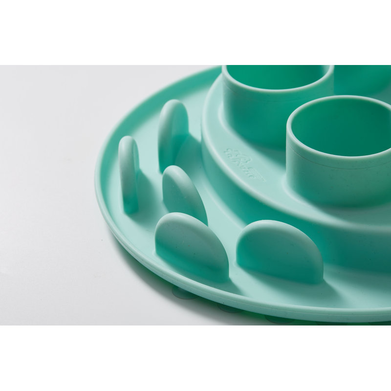 Green Anti-Skid Slow Feeder Puzzle Mat for Cats