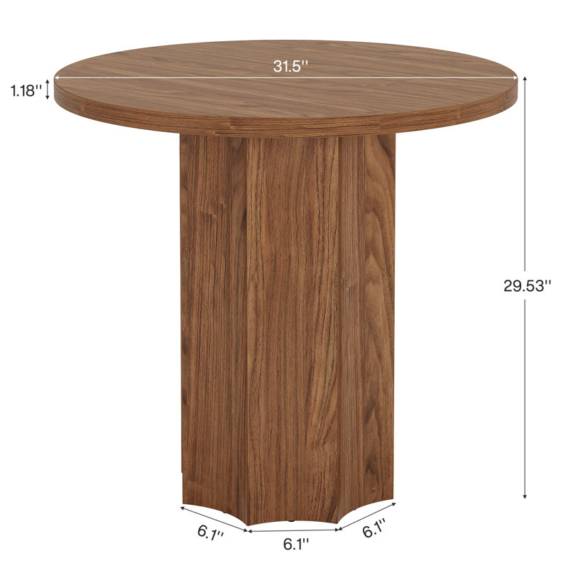 Petite table de salle à manger 31,5 "pour 2 personnes