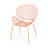 Orange Shell Chair Of 2, 25.84"D X 33.87"H, , Powder-Coated Curvaceous Chairs  2 , Powder-Coated, Stable