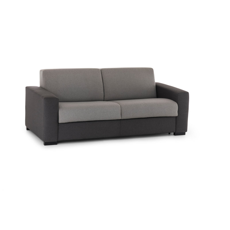 Bavar 3 Seater Sofa, 90cm H x 200cm W x 95cm D, Grey/Brown