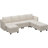 Uthyr 8 Pieces U Shaped 4-Seat Sofa Couch 112.6 Inch Wide Livingroom Modular Sofa Sectional Storage Couch With Chaise And Detachable And Washable Cushion Cover-106913493