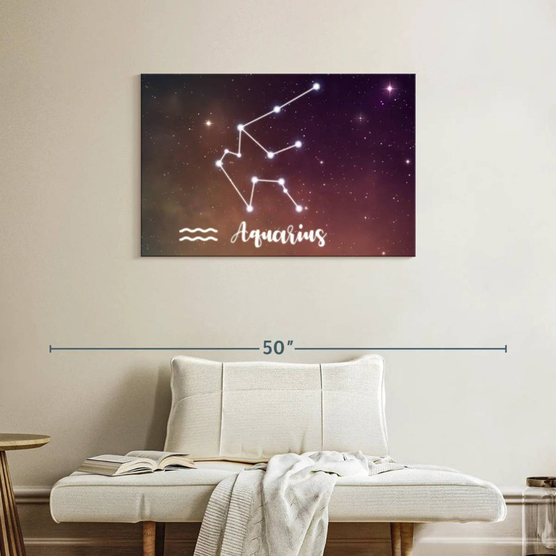 Adella Aquarius Constellation, H 24 po x l 36 po