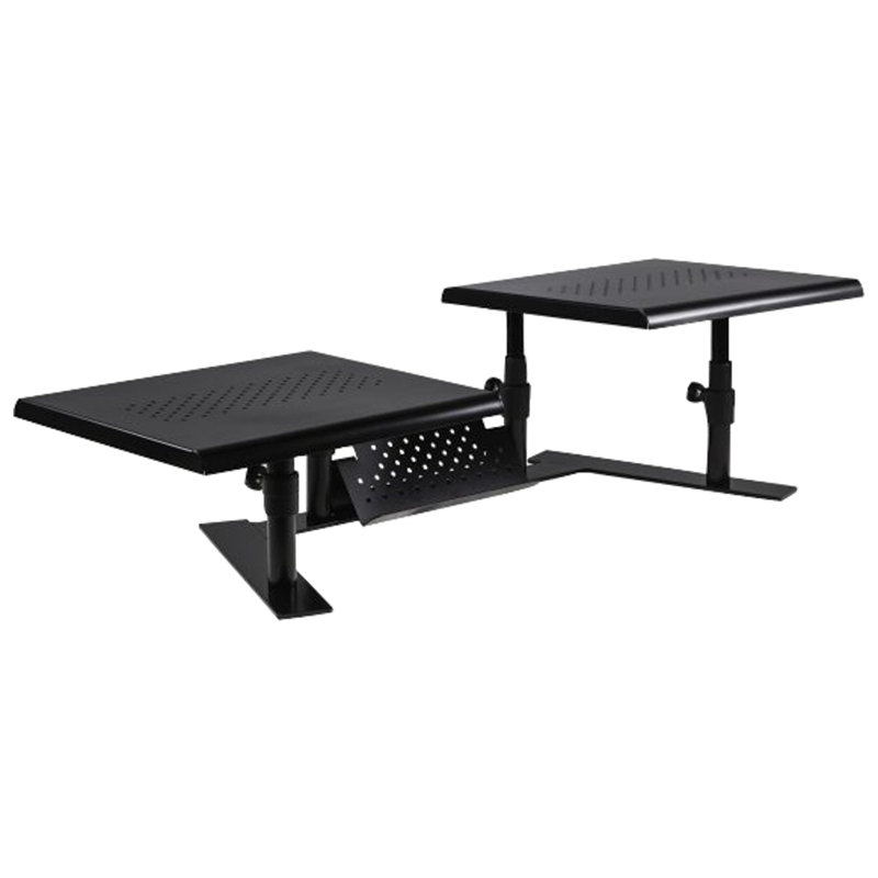 Adjustable Dual Platform Desktop Monitor Stand