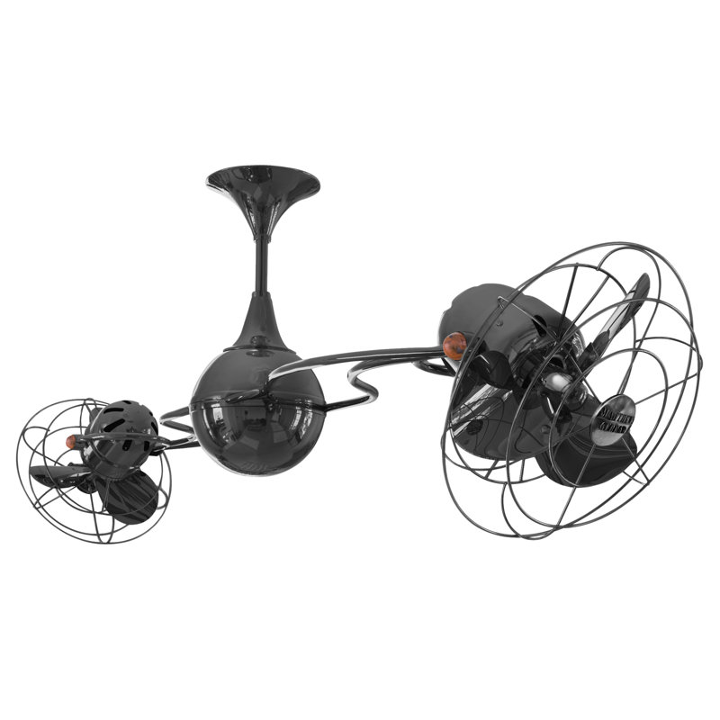 Italo Ventania 13'' Ceiling Fan, Black Nickel
