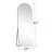 Luziano Solid Wood Arch Wall Mirror-97422330-97422331