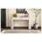 TREXM Modern Console Table with Fluted Design, Champagne White Finish, 54 x 14 x 30.3 Inches