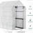 Walk-in Greenhouse 47.25"x73.25"x74.25" Outdoor, Portable With 4 Shelves For Plant Flower Sprouting, White House 47.25"x73.25"x74.25", Outdoor Attending, Cover