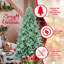 Arbre de Noël bleu / vert teinté en PE / PVC, branches articulées, aspect naturel, support en métal stable, décoration des Fêtes facile à assembler-1116202518