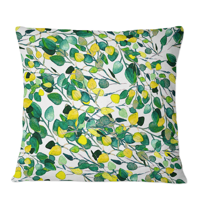 Coussin Eucalyptus, 16 po x 16 po