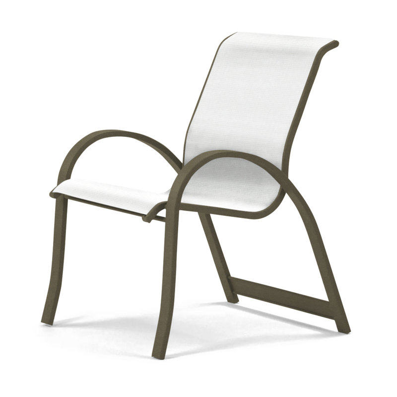 Aruba Outdoor Dining Armchair, Beachwood