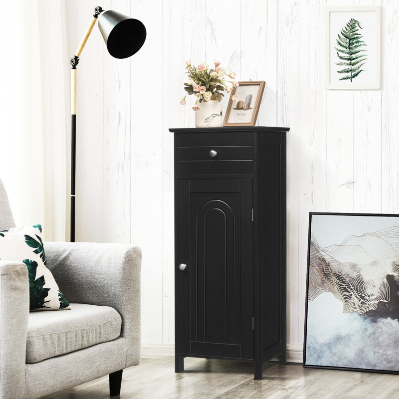 Halstein Bathroom Cabinet, Black