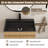 28'' Free-standing Single Bathroom Vanity with Stainless Steel Vanity Top