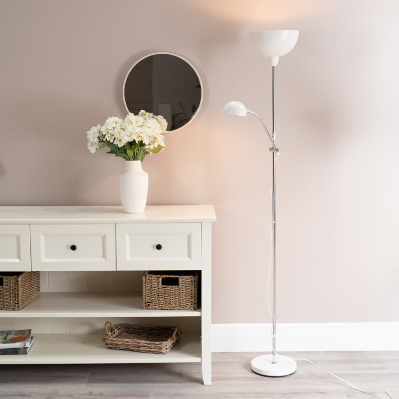 Rohtash 181cm Matte Traditional Floor Lamp, No