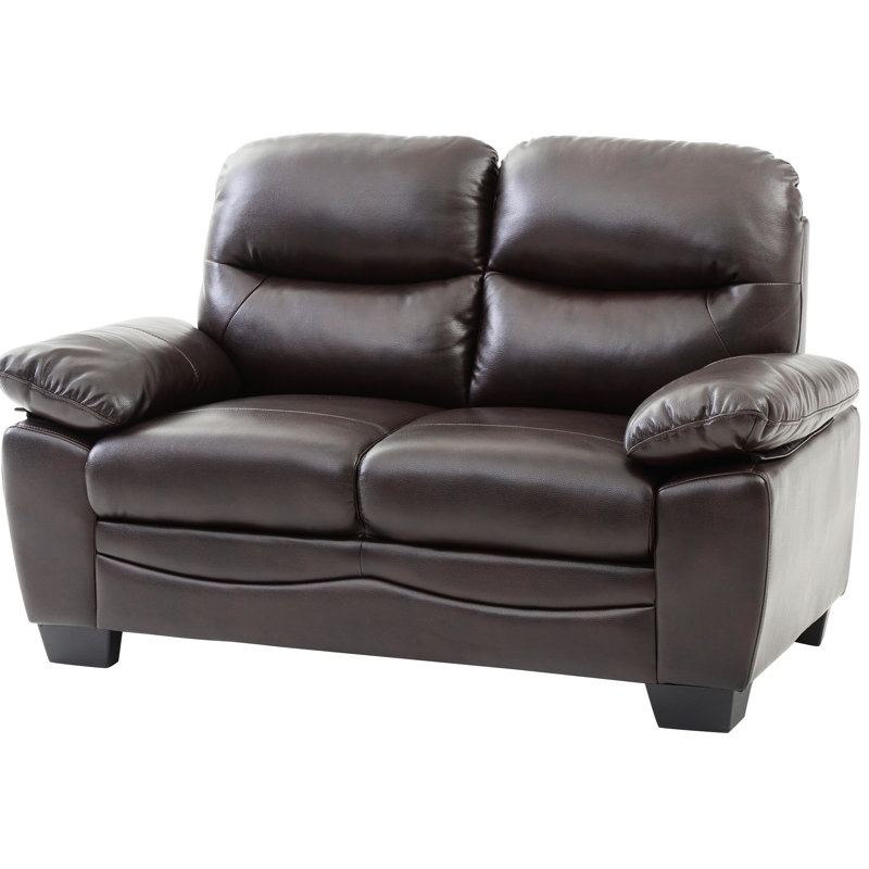 G674-l, brun foncé, intérieur rembourré de mousse, cuir PU extérieur, P 59 po x l 33 po H 35 po G674-l, rembourrage, pieds