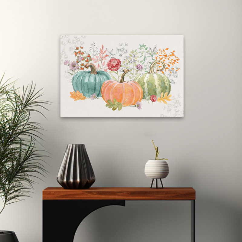 Abondance I - automne brun crème art d'automne, H 16 po x l 24 po