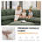7-Piece Chenille Cloud Sectional Couches, Oversized Corner Sectional Sofa, Green-827397208-827397209