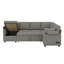 Canapé modulaire de 109,9 po, canapé-lit convertible polyvalent, canapé en U, deux porte-gobelets et ports de charge-471450354