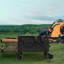 Chariot pliable avec hayon rallongé, chariot de rallonge de chariot extra long, chariot de chariot de plage robuste 480 lb avec de grandes roues tout-terrain-118504532