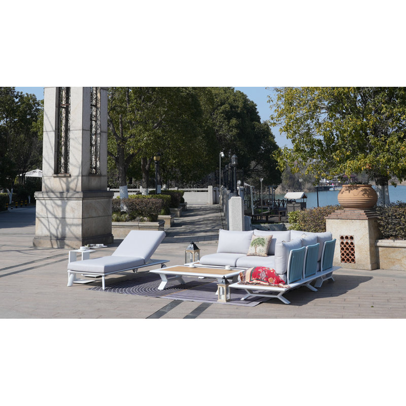 Ensemble de conversation modulaire avec coussins 3 pièces