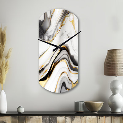 «Abstract Geode», horloge murale cylindrique abstraite