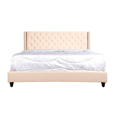 Lit tapissier très grand Transitional
