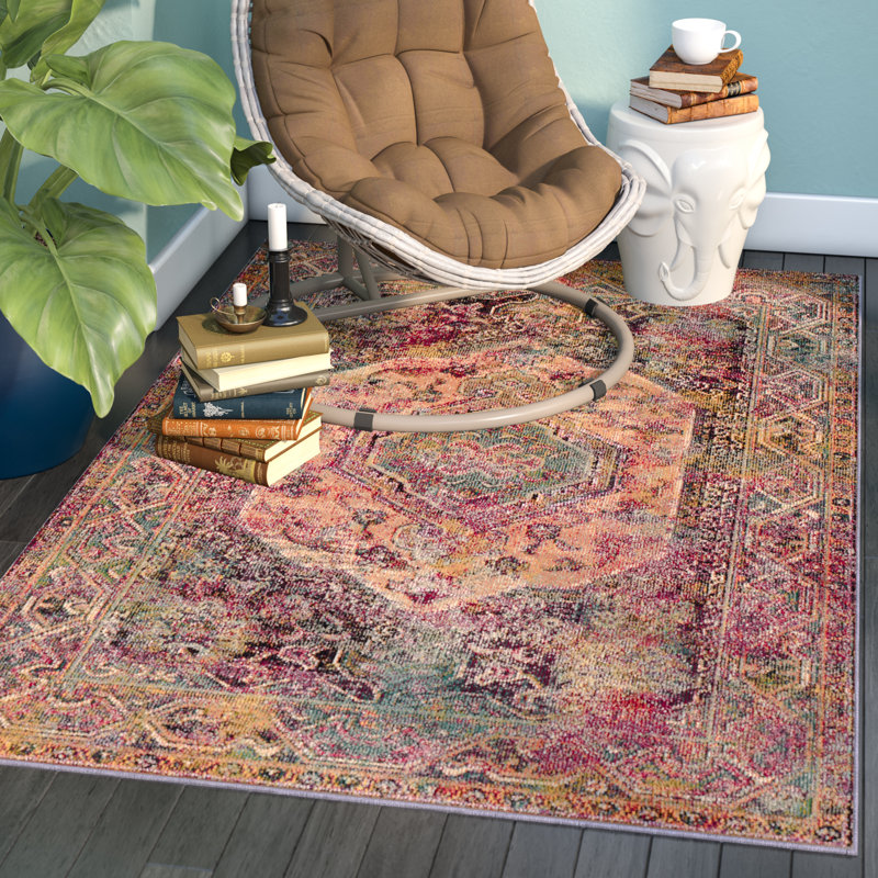 Florrie Crystal Performance Oriental Rug, Rectangle 8' x 10'