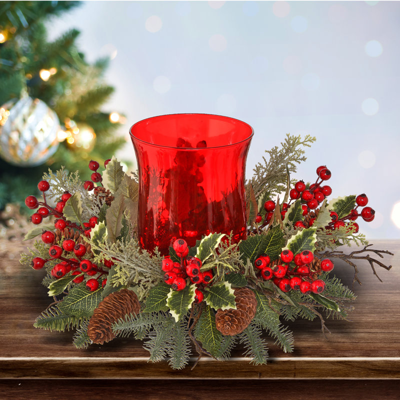 8'' H Glass Tabletop Hurricane