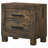 Rustic Golden Brown 2-Drawer Nightstand