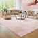 Anarely Shaggy Rug in Pink
