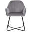 Chaise rembourrée avec pieds en métal pour le salon-1968499115
