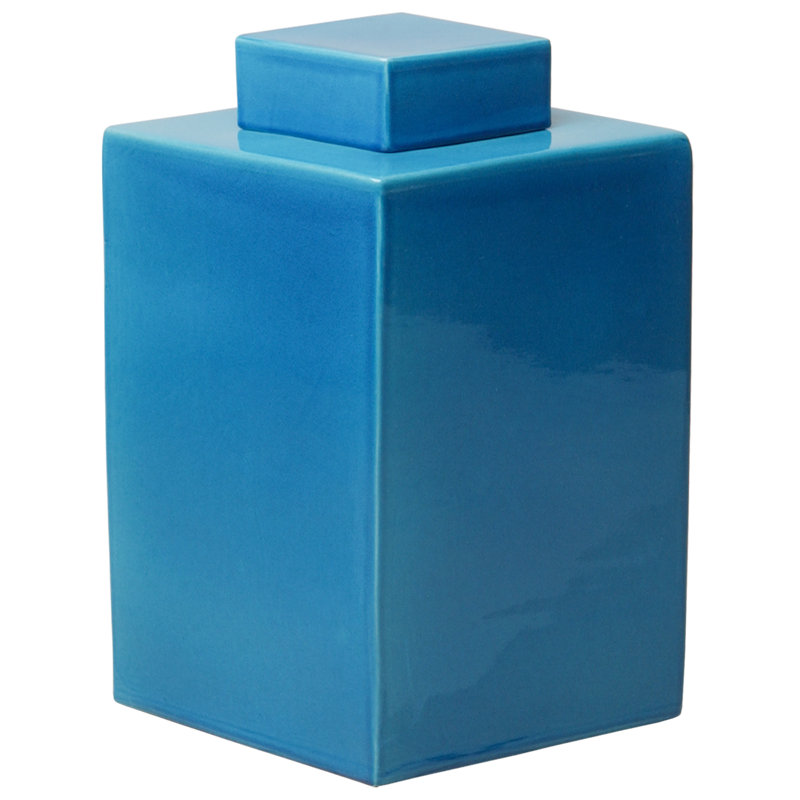 Pot en céramique 17,5 po Diamond Blue