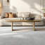 Table de bout en bois massif crème-110438647
