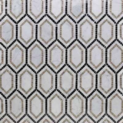 Infinity Hexagon Marble Tile
