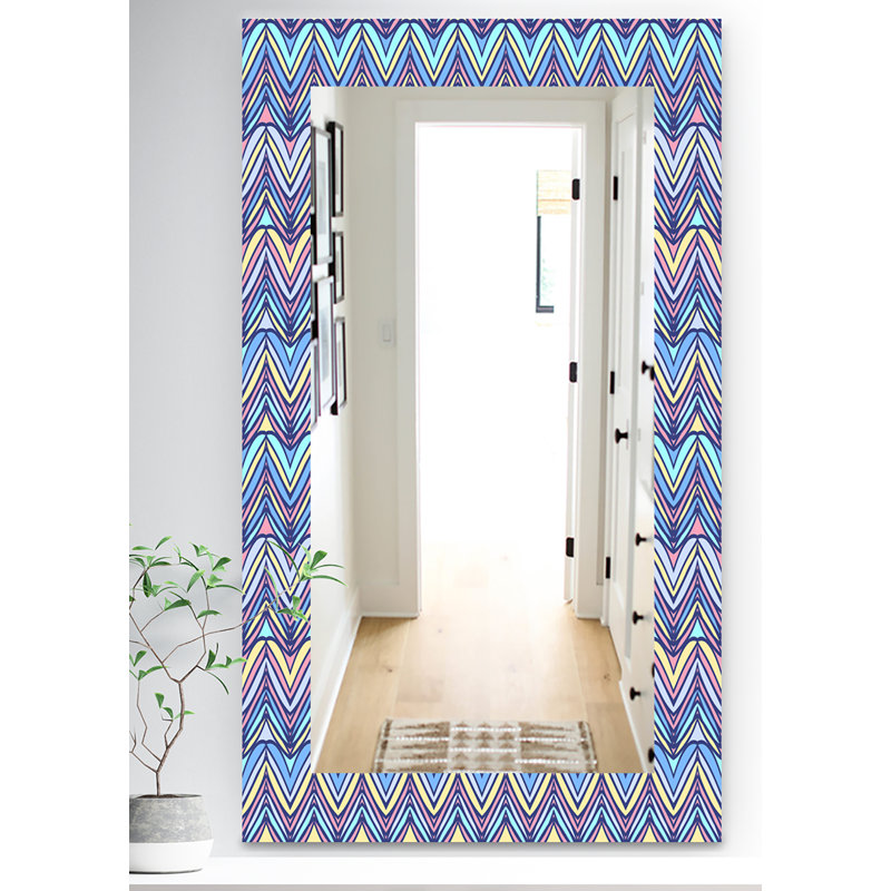 Miroir mural Zig Zag, H 39,4 po x l 29,5 po