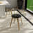 Hoxha Leather Round Dining Stool with Poplar Wood Legs and Swivel-1706171484