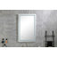 Miroir de salle de bain à DEL avec éclairage avant et arrière, anti-buée, mémoire