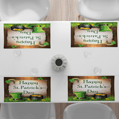 Polyester Abstract Rectangle Placemat