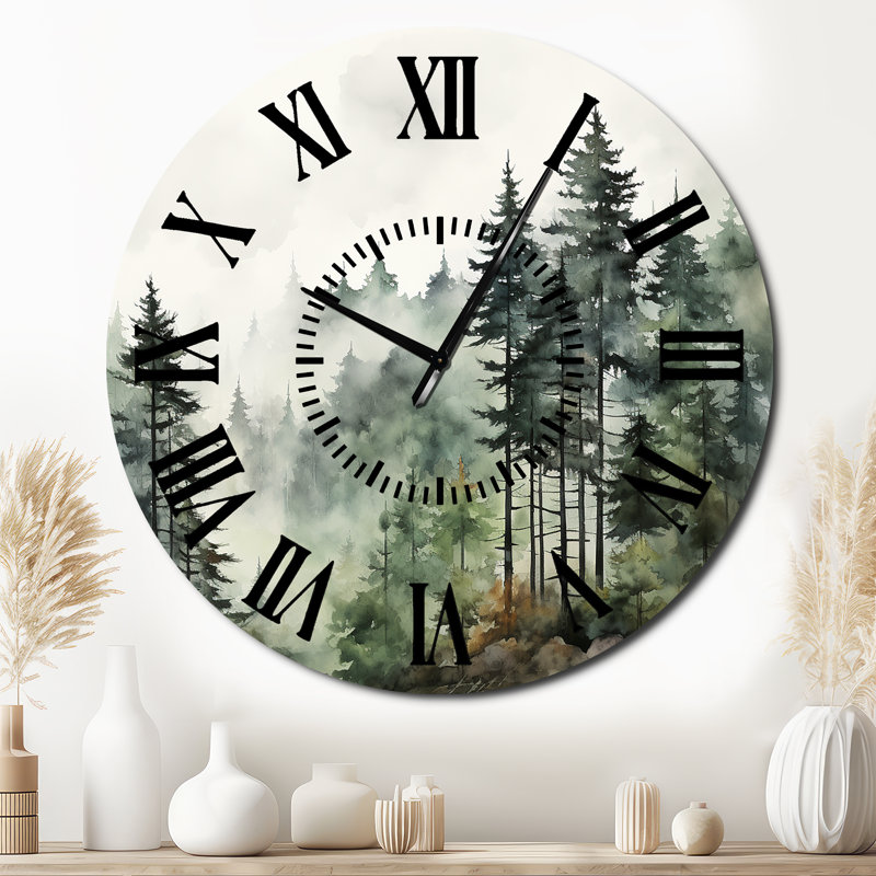 Horloge murale Pine, Surdimensionné