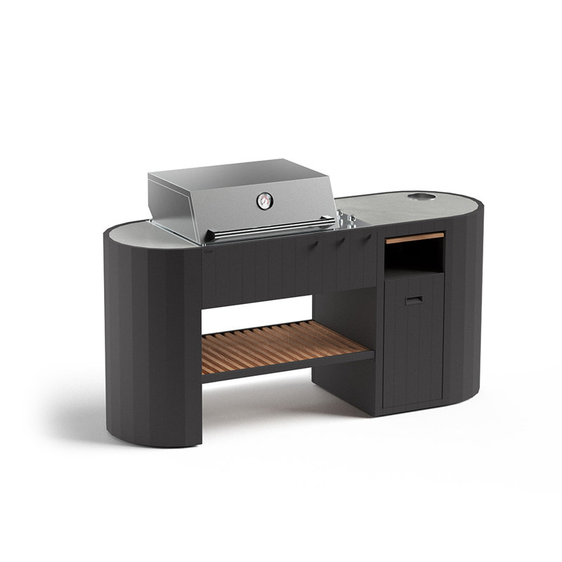 OVO GM - Outdoor Kichten Island- Cabinet with Grill & Worktop