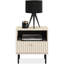 DROMA 50cm W Manufactured Wood Bedside Table