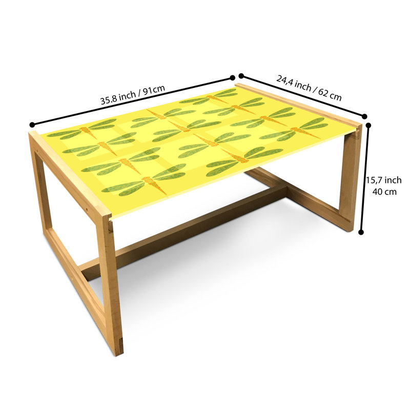 Jaecob Sled Coffee Table, 90cm H x 62cm W x 40cm D