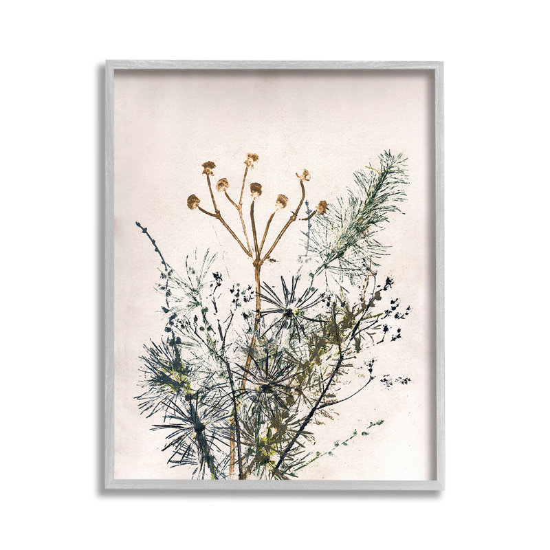 «Pine Needles», impression numérique sur toile par Pernille Folcarelli, Estampe numérique Farmhouse, H 14 po x l 11 po