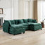 Nuage à 3 places en chenille, conception ergonomique, respirant, pour chambre à coucher et salon avec coussin double couche, style américain, assemblage rapide