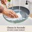 Ceramic Nonstick 8" and 10" Frying Pan Set, Silver Ash