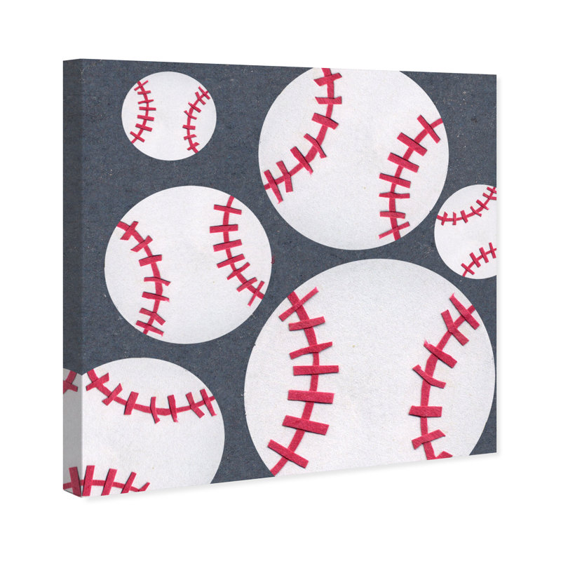 Art sur toile baseball saison Ferrell, H 40 po x l 40 po x P 1,5 po